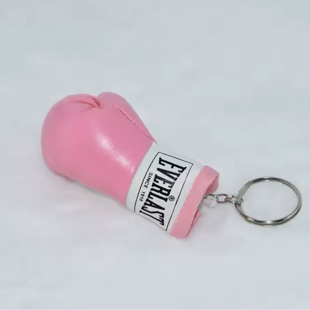 Pink Everlast Boxing Glove Keychain/ Handbag Charm Miniature Vegan Leather